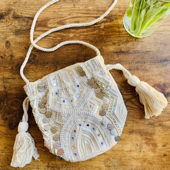 Express Handbags - Express Embellished Hobo Crossbody Bag